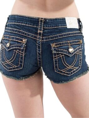 LA Idol Shorts with Thick Threading and Embellishments